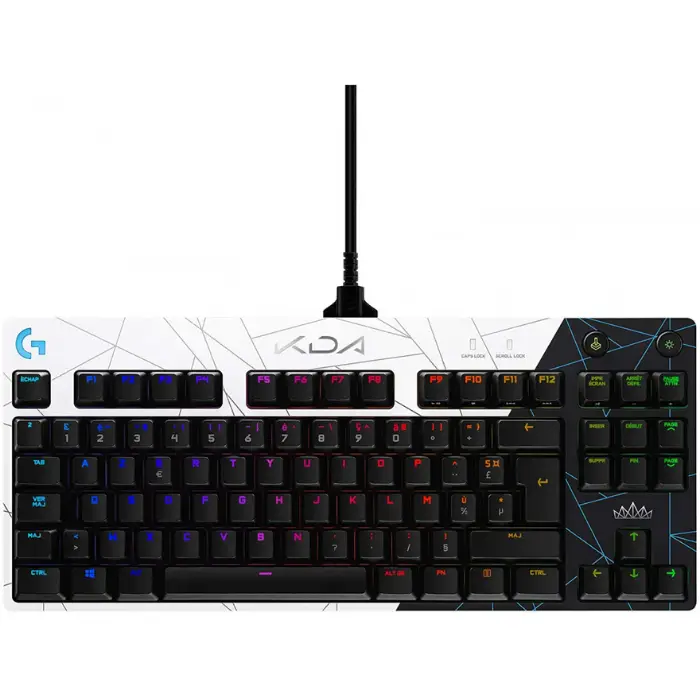 Logitech G PRO K/DA Clavier Mécanique US International QWERTY