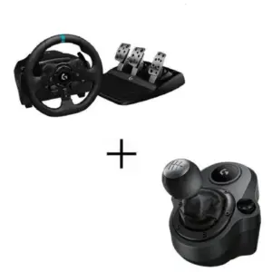 Pack Logitech Racing steering wheel G923 PS5, PS4 and PC + Gear lever