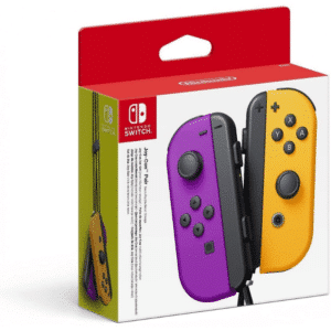 Pair of Joy-Con Controller Left Purple Neon/Right Orange Neon