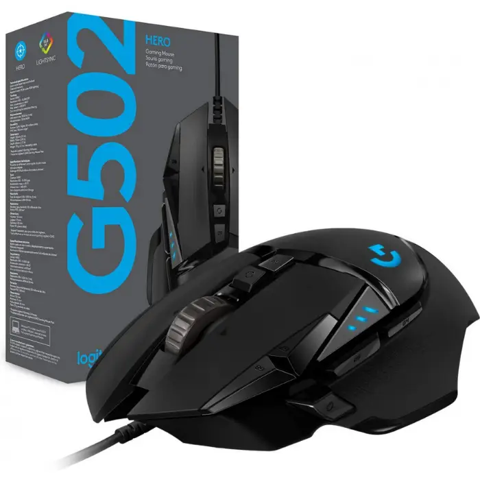 Souris Gaming Filaire Logitech G502 HERO Haute Performance Souris Gaming Filaire Logitech G502 HERO Haute Performance